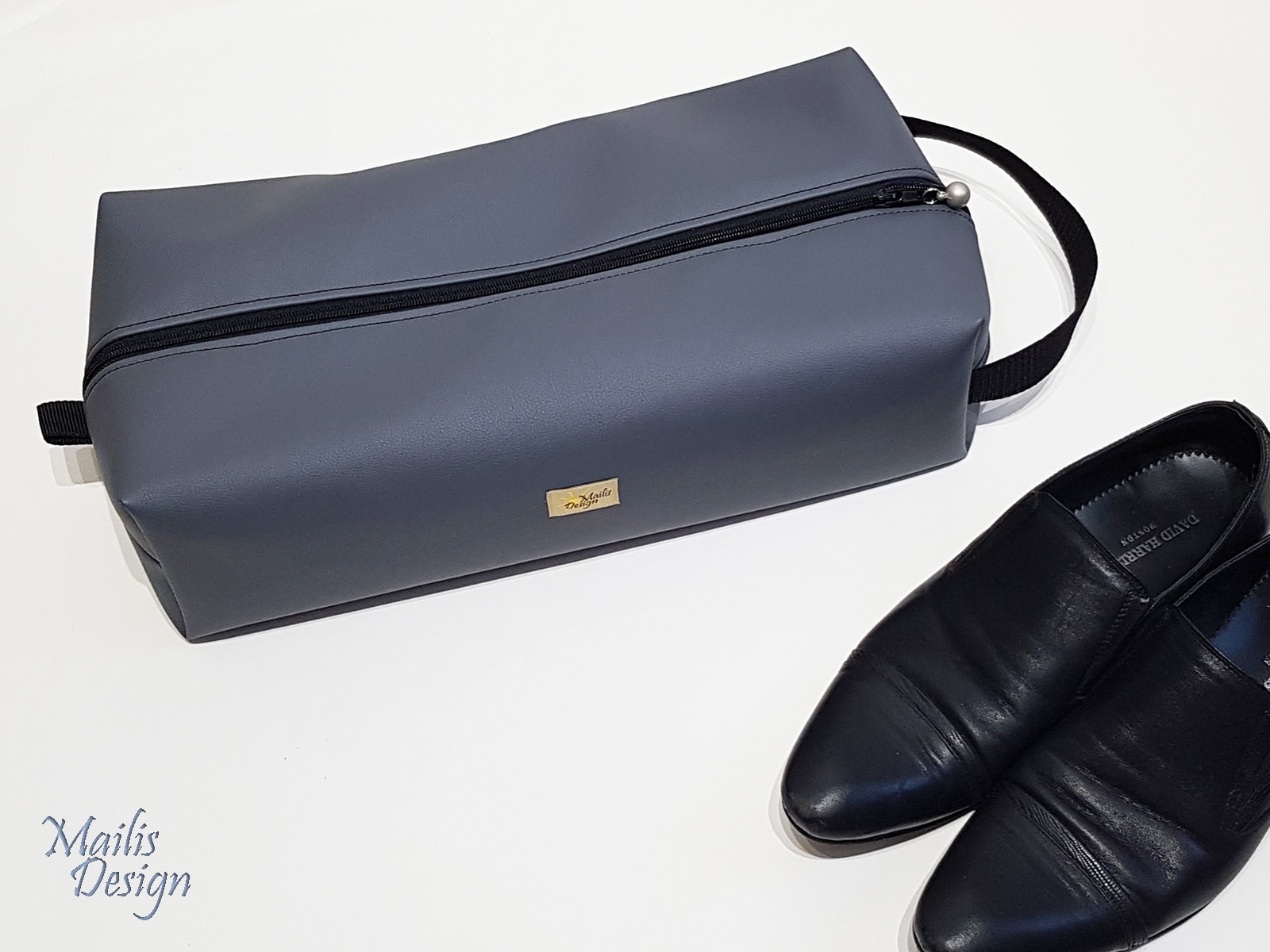 Schuhsack Aus Kunstleder 42 X 21 cm von QuiltsByMailisDesign