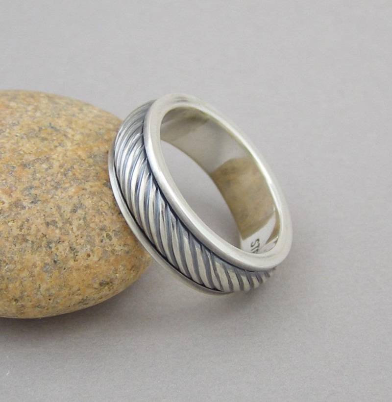 sterling Silber Spinner Ring sterling Silber Spinner Ring von QuimbySt