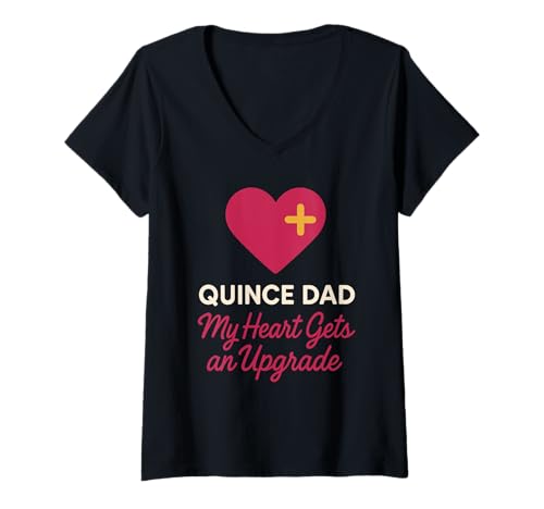 Damen Vater der Quinceañera Quitte Papa 15 Años Latino Geschenk T-Shirt mit V-Ausschnitt Damen Vater der Quinceañera Quitte Papa 15 Años Latino Geschenk T-Shirt mit V-Ausschnitt von Quinceañera Party 2025 Apparel Matching Custom