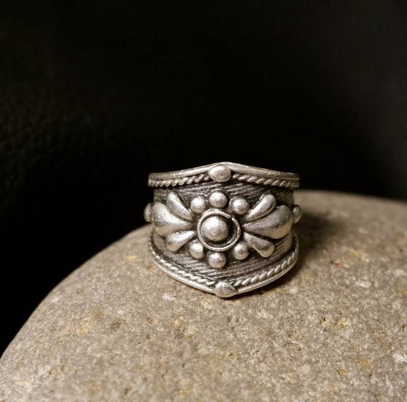 Vintage Boho Ring - Boho Ring Einzigartig Statement Chunky Unisex Minimalist Retro Verstellbar Qd70 von QuipoTR