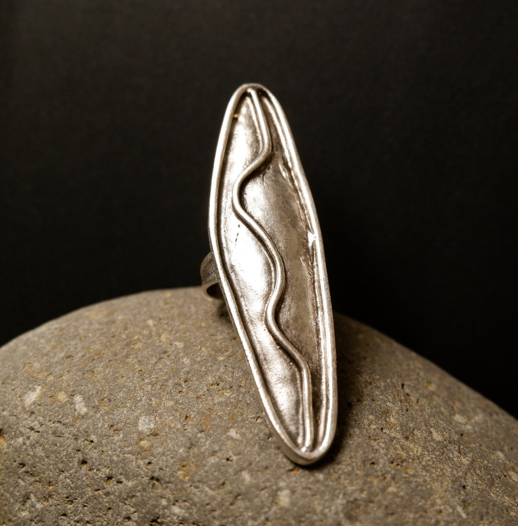 Vollfinger Boho Ring - Ringe Für Frauen Handgemacht Boho Schmuck Chunky Großer Silber Verstellbar Qd54 Vollfinger Boho Ring - Ringe Für Frauen Handgemacht Boho Schmuck Chunky Großer Silber Verstellbar Qd54 von QuipoTR