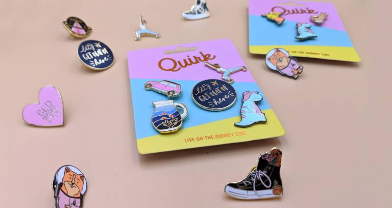Emaille Pin Set Mix & Match 3Er Pack - Vernickelt von QuirkByAlly