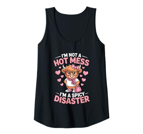 Damen Ich bin kein großes Durcheinander, ich bin ein scharfes Desaster Tank Top Damen Ich bin kein großes Durcheinander, ich bin ein scharfes Desaster Tank Top von Quirky Cow Humor Fashion Statement