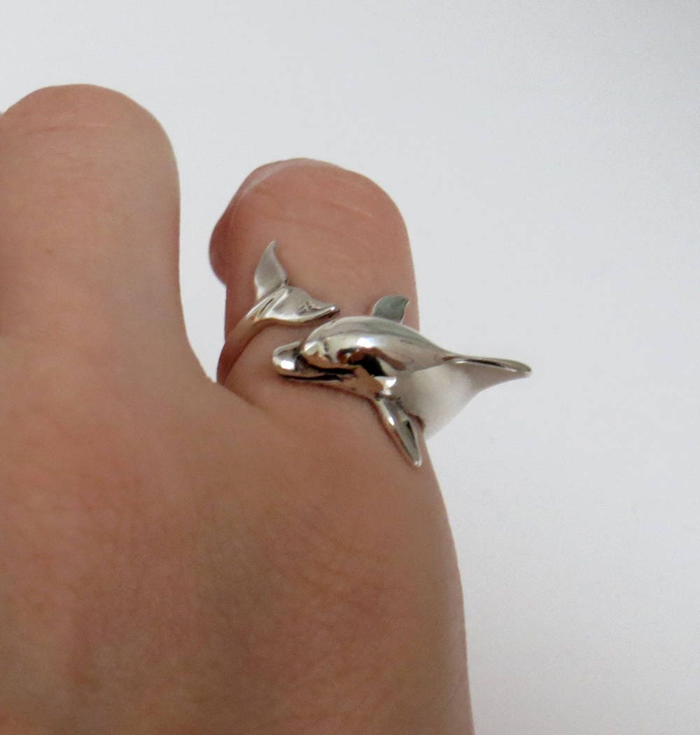Delfin Ring, Silber Delfin Ring, Silber von QuirkyTiger