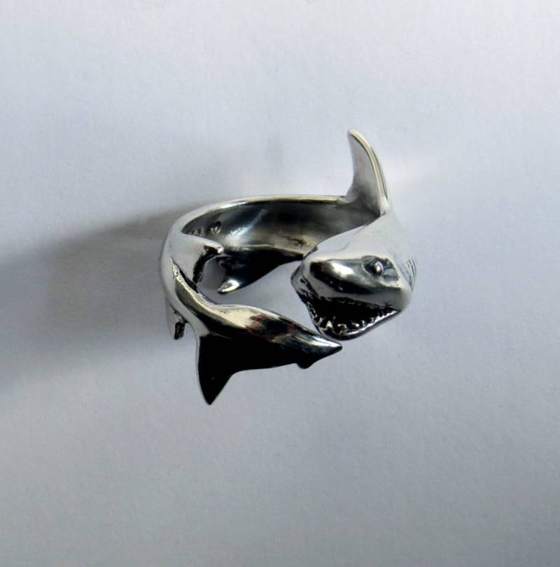 Haifisch Ring, Silber Haifisch Ring, Silber von QuirkyTiger