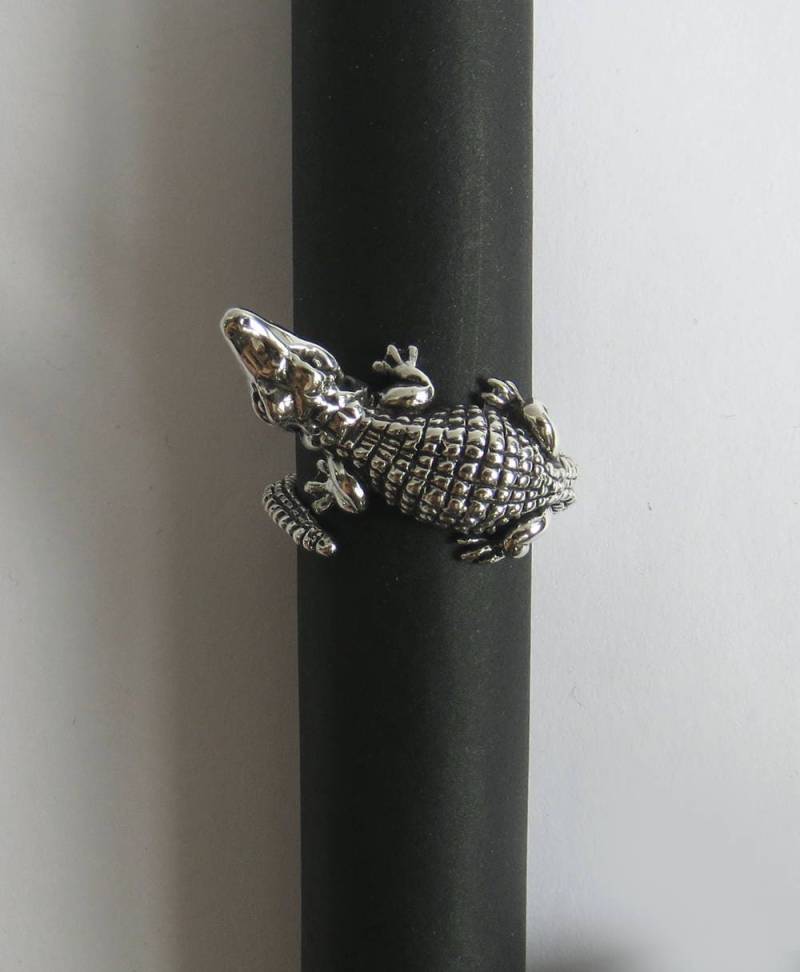 Krokodil Ring, Silber Krokodil Ring, Silber von QuirkyTiger