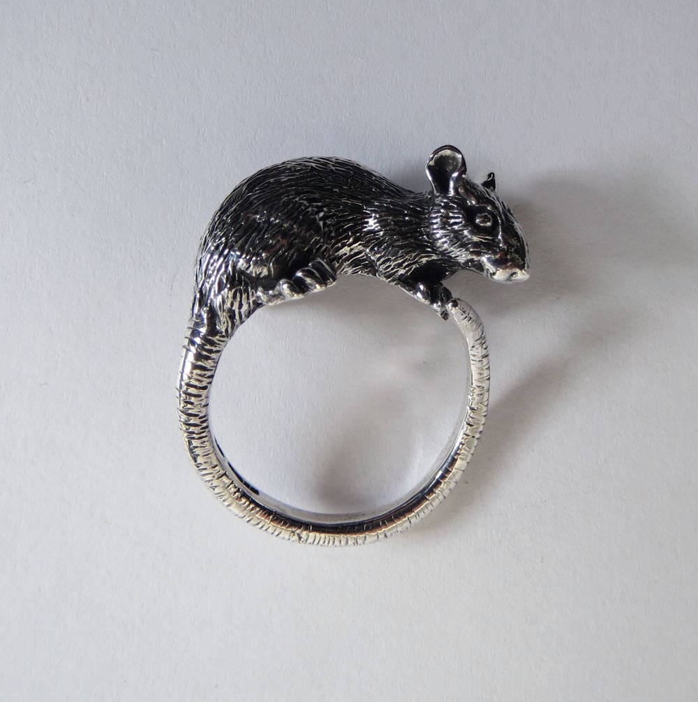 Silberne Ratte Ring Silberne Ratte Ring von QuirkyTiger