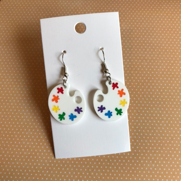 Farbpalette Baumeln Ohrringe Farbpalette Baumeln Ohrringe von QuirkyTurkeyDesigns