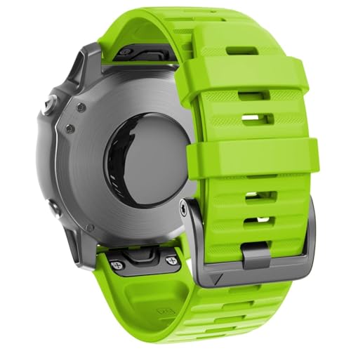 Quirxio Für Fenix ​​8/6X/7X Band, 26 mm, einfach zu montierendes weiches Silikon-Uhrenarmband, Ersatz für Fenix ​​5X/Fenix ​​5X Plus/Fenix ​​3/Fenix ​​6X Pro/Descent Descent MK2i Smartwatches(Green) von Quirxio