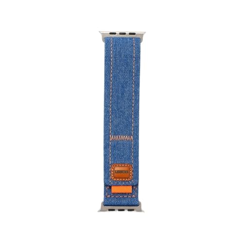 Quirxio Nylonschleifriemen für Watch Band Ultra 49mm 44 mm 45 mm 40 mm 41 mm 38 mm 42 mm 46 mm Armband IWATCH Serie10 8 9 7 5 3 SE Watchbänder(Blue,S10 46MM) von Quirxio