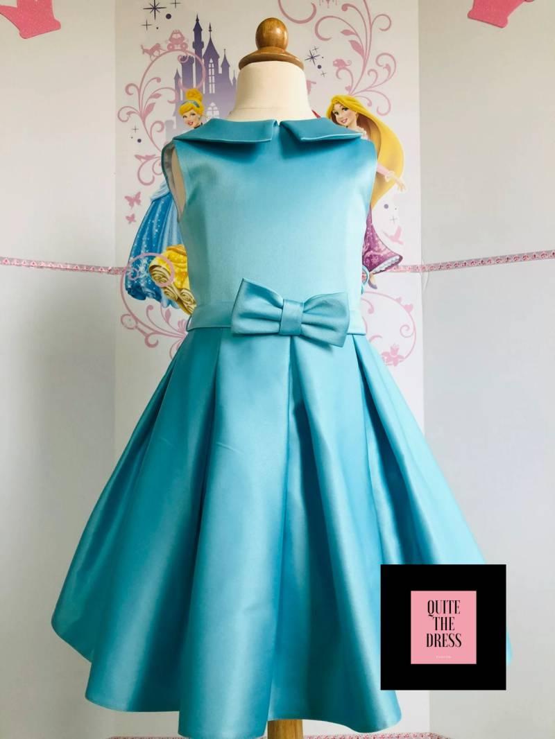 Hellblau Türkis Petrol Festzug-Outfit Festzug-Kleid Cocktailkleid Hellblau-Türkis Petrol Festungskleid Kleid Mit Schleife von QuiteTheDress