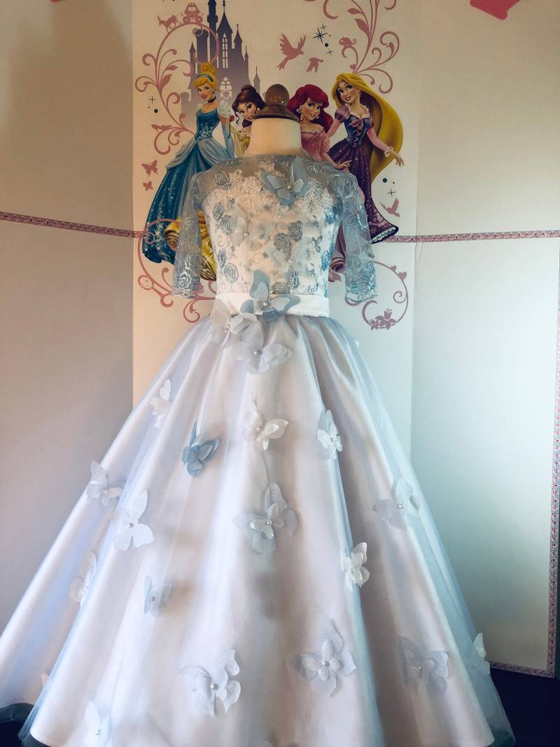 Hellblaues Mädchen Kleid Ballkleid Party Geburtstag Hochzeit Abschlussball Formal Fun Mode Pageant Outfit Mit Zug von QuiteTheDress