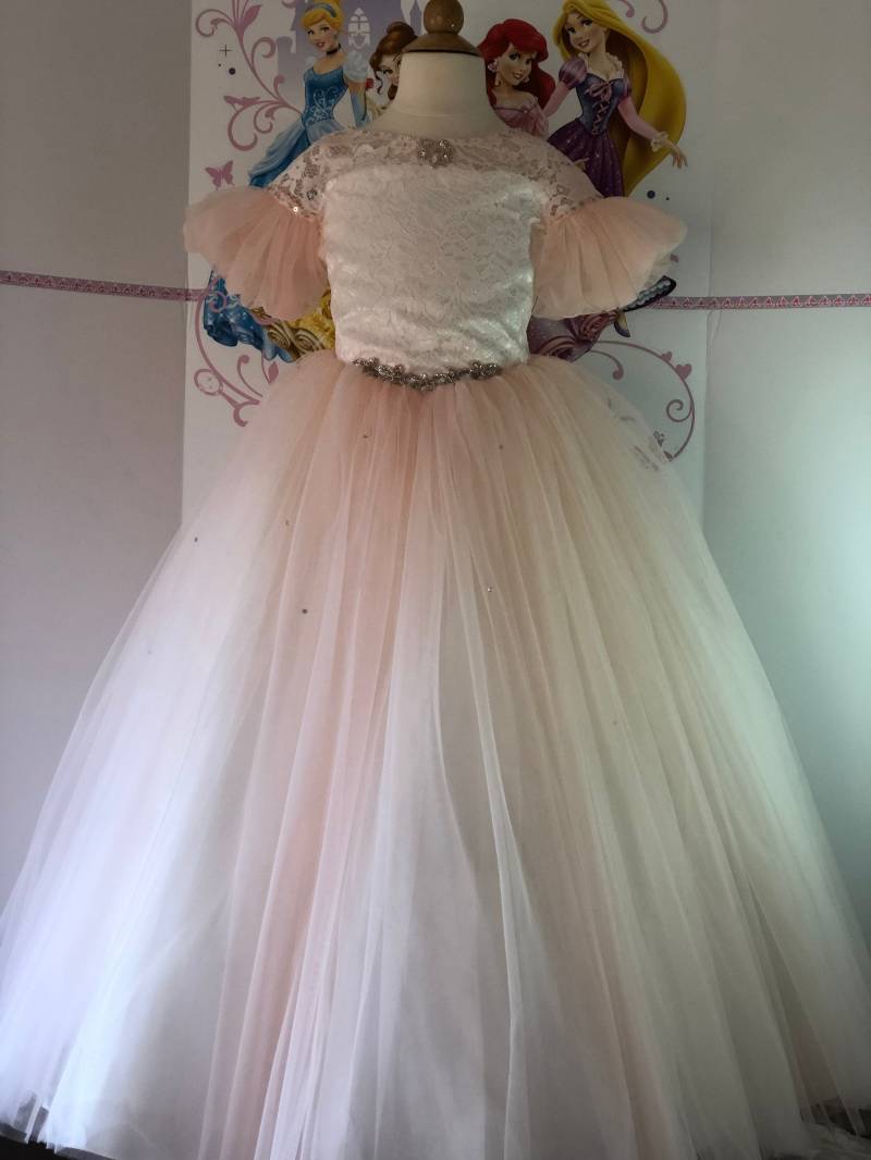 Hellrosa Kleid Festzug Abendkleid Mädchen Ballkleid Party Geburtstag Hochzeitskleid Outfit Mädchenkleid Benutzerdefinierte Rosa von QuiteTheDress