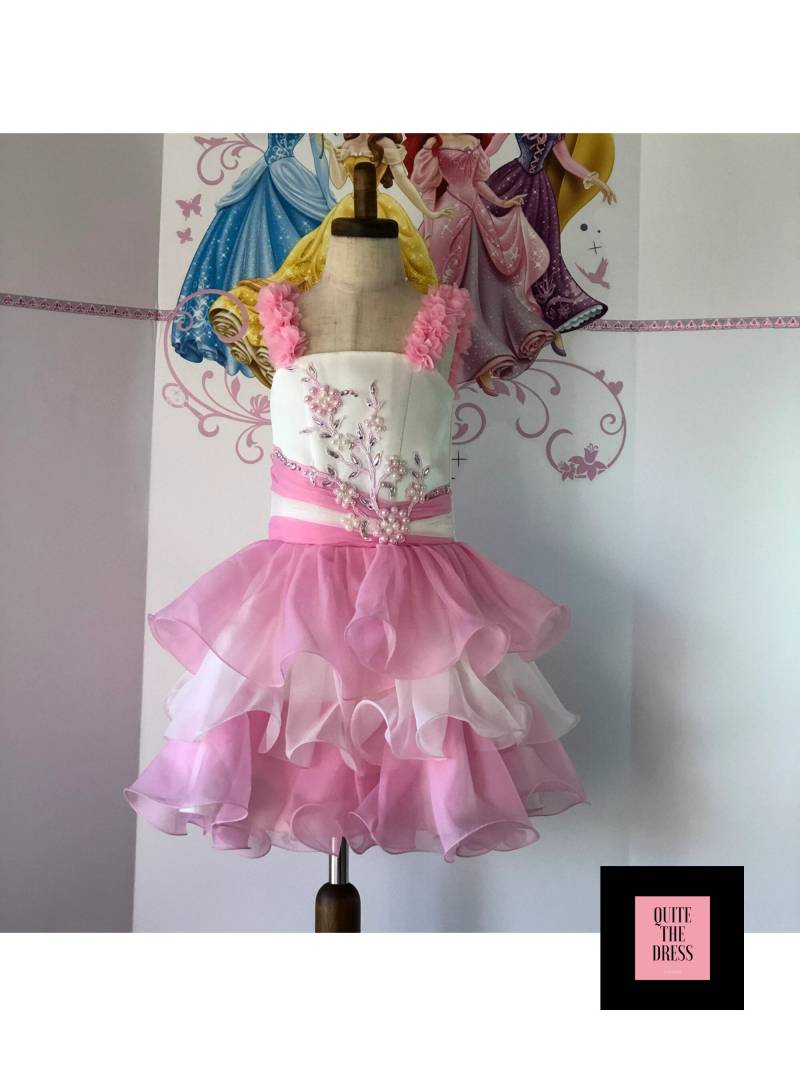 Rosa Elfenbein Baby-Puppe Ostern Blumenmädchen Kleid Party Geburtstag Urlaub Hochzeit Cocktail-Mädchen Festzug Outfit Fun Mode Casual von QuiteTheDress