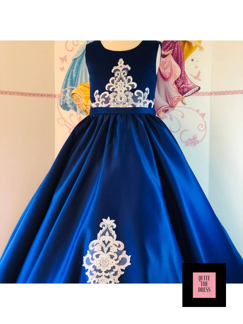 Royal Blau Festzug Abschlussball Mädchen Kleid Ballkleid Party Geburtstag Urlaub Hochzeit Formale Blaue Outfit Spaß Mode von QuiteTheDress