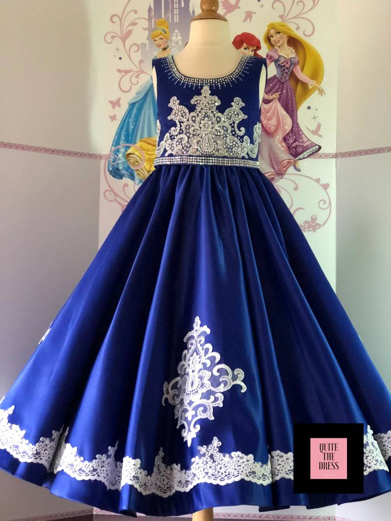 Royal Blau Festzug Abschlussball Mädchen Kleid Ballkleid Party Geburtstag Urlaub Outfit Sparkly Custom Blaues von QuiteTheDress