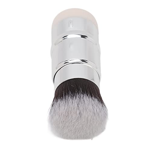 Qukaim Gesichtsöl Absorbierender Roller 2 in 1 Gesichtsöl Absorbierender Roller, Wiederverwendbarer Doppelköpfiger Vulkansteinroller mit Foundation-Pinsel, kompaktes Design für fettige Haut, einfach von Qukaim