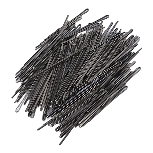 Qukaim Haarnadeln Legierung Haarnadeln, Wiederverwendbare flache Haarspangen für Frauen und Mädchen, rutschfeste Styling-Haar-Accessoires, tragbare schwarze Bobby-Pins für Make-up und den täglichen von Qukaim
