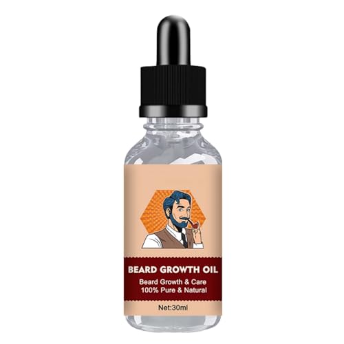 Bartöl für Männer wachsen lassen - Bartöl für Männerwachstum,Natürliches Bartöl, Bart-Feuchtigkeitscreme, 30 ml, für einen vollen Bart, wachsen Sie schneller einen stärkeren, dickeren, volleren Qumiuu Bartöl für Männer wachsen lassen - Bartöl für Männerwachstum,Natürliches Bartöl, Bart-Feuchtigkeitscreme, 30 ml, für einen vollen Bart, wachsen Sie schneller einen stärkeren, dickeren, volleren Qumiuu von Qumiuu