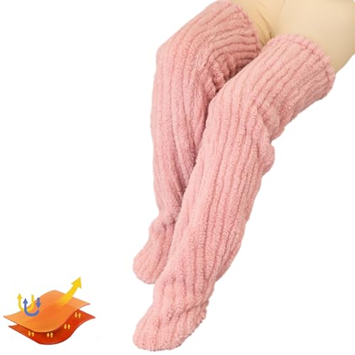 Damen Winterstrümpfe | Lange Overknee-Hohe warme Socken | Dicke Korallen-Fleece-Socken, Winter-Geschenk für Freundin, Mutter, Frau Qumiuu von Qumiuu