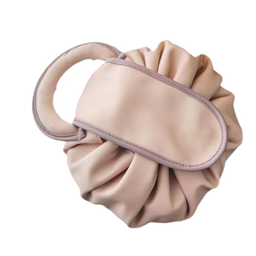 Qumiuu Tragbarer Make-up-Organizer, Make-up-Taschen-Organizer | Tragbare Kosmetiktasche mit Kordelzug, Make-up-Tasche aus PU-Leder,Wasserdichter Make-up-Organizer, Kulturbeutel mit großem von Qumiuu