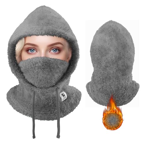 Qunature Sturmhaube Winter Warme Balaclava Thermo Winddichte Sturmmaske Skimaske für Outdoor-Aktivitäten wie Radfahren Motorradfahren Snowboarden Skifahren Nackenwärmer für Damen/Herren Unisex von Qunature