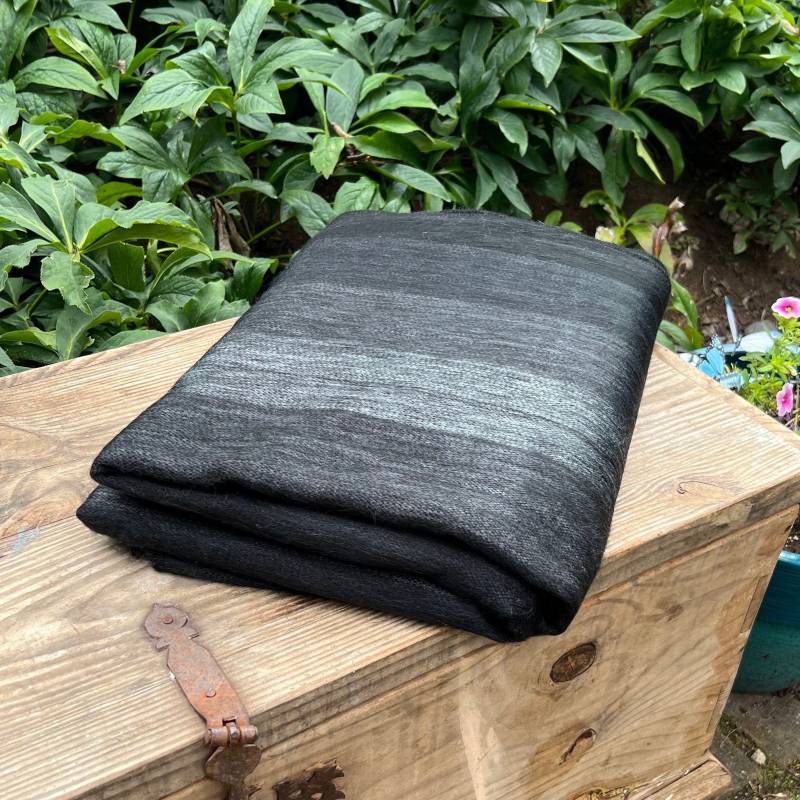 Alpaka Decke Schwarz Und Anthrazit Farbtöne | Wolldecke von Qunuy