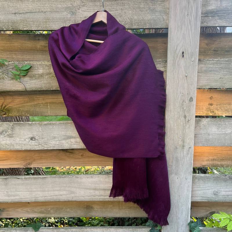 Alpaka Schal Lila Pflaume Alpaka Schal Lila Pflaume von Qunuy