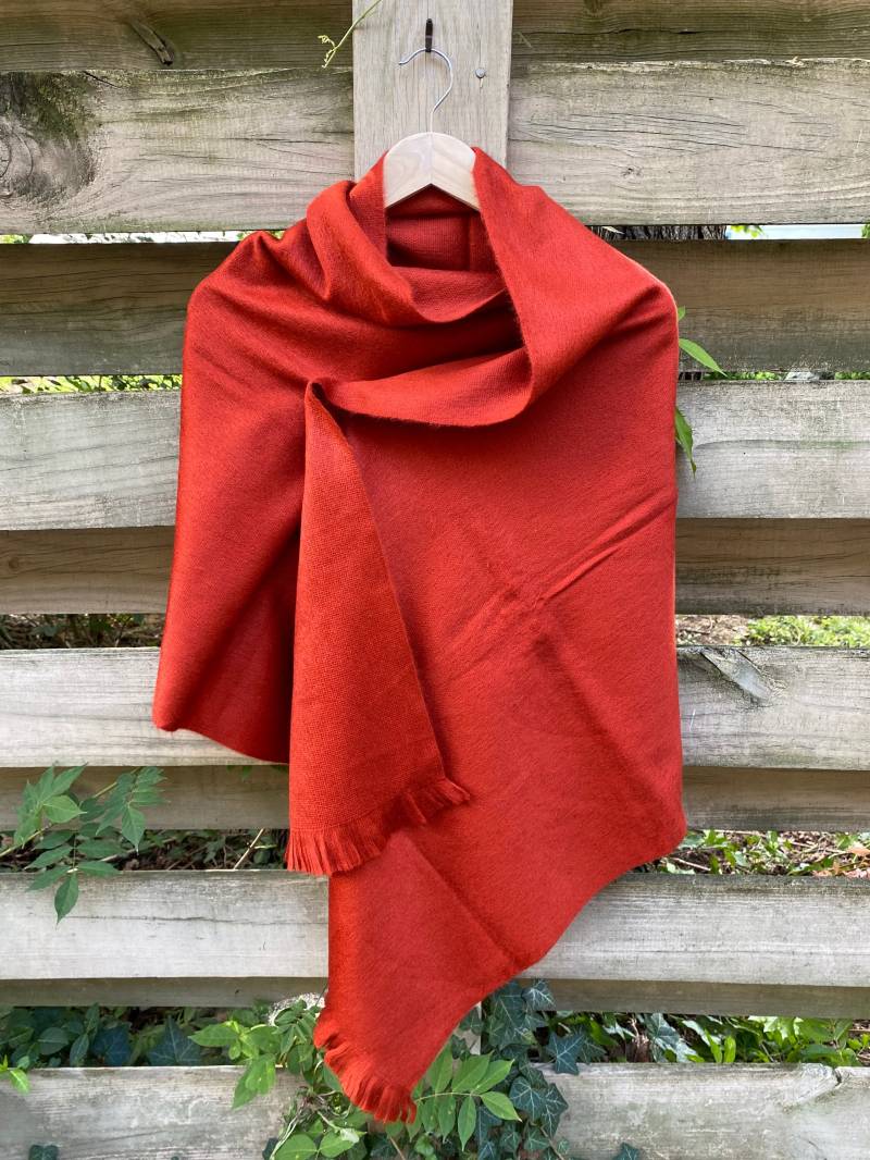 Alpaka Schal Terracotta von Qunuy