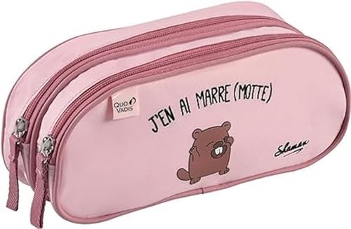 QUO VADIS - Kollektion: Shaman Fourre-Tout, 2 Fächer, 10 x 23 x 07 cm, Braun von QUO VADIS