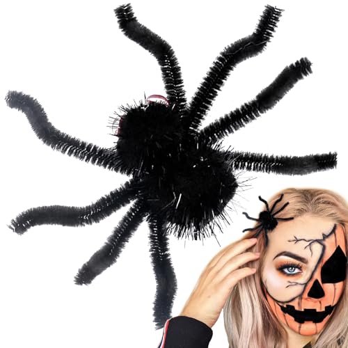 Quorvex Spinnen-Haarnadeln, Halloween-Haarspangen - Halloween Spinnen Haarspangen Haarnadeln,Spinnen-Design-Nadeln, tragbare Spinnen-förmige Haarnadel für Mädchen, Familie, Freunde von Quorvex
