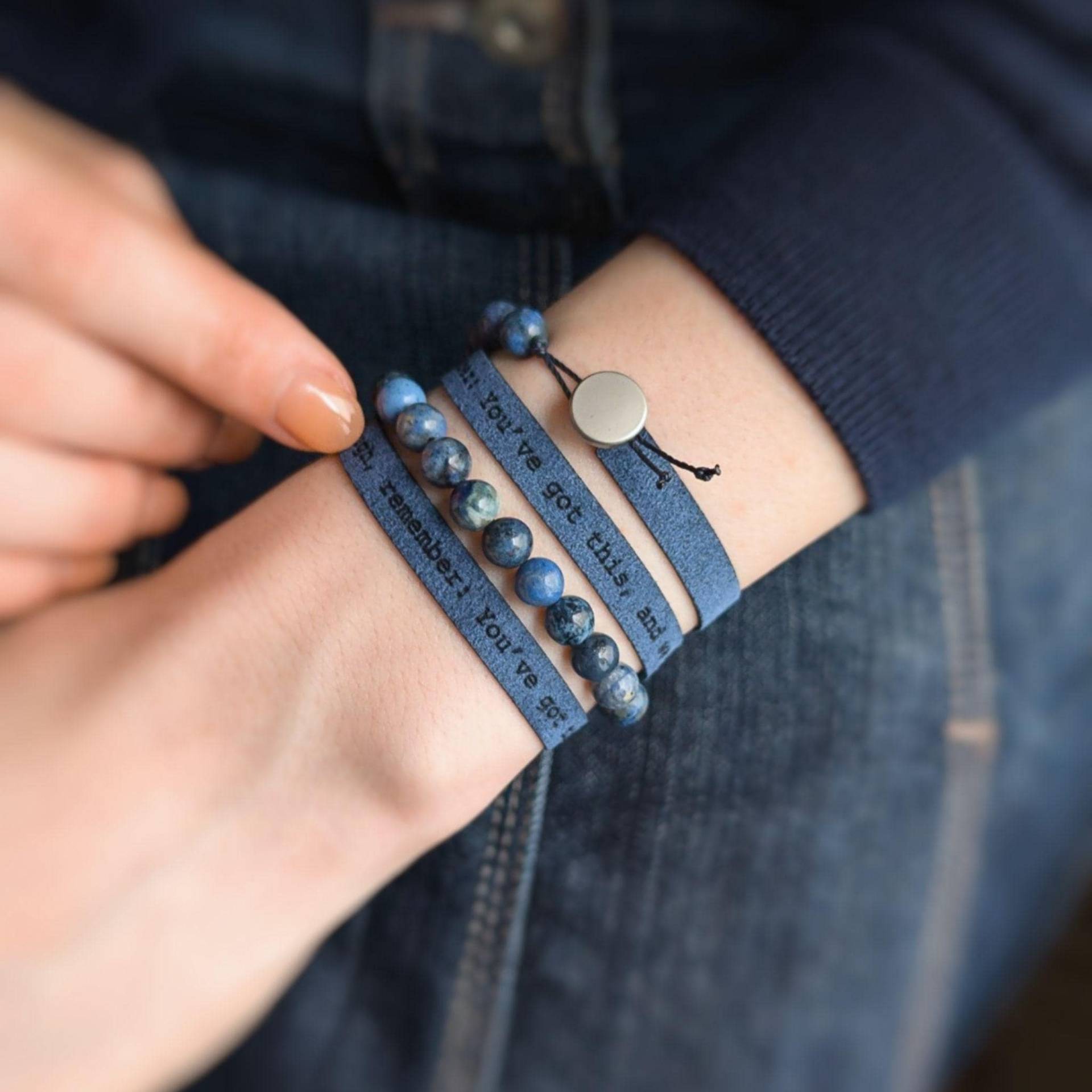 Teenager Mädchen Geschenke Zitat Armband Frauen, Vegan Leder Edelstein, Einzigartige Geschenke Für von Quotelets