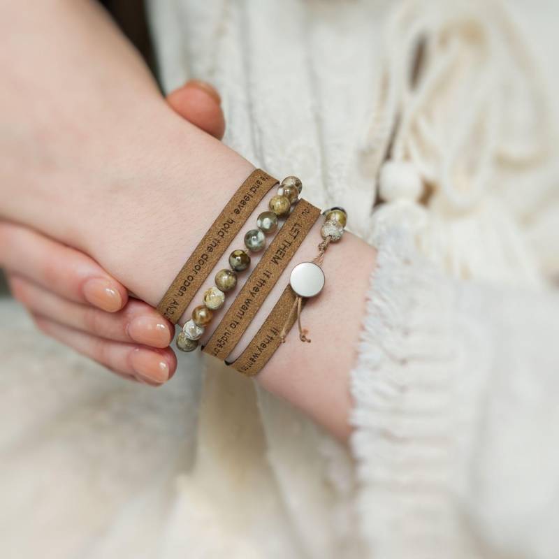 Let Them Armband Inspirational Geschenke Für Frauen, Break Up Geschenk, Neue Anfänge, Ermutigung Schmuck von Quotelets