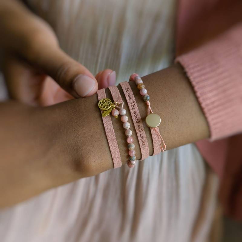 Mentales Armband Frauen Benutzerdefinierte Inspiration Zitat Schmuck, Vegan Leder Wrap Teenager Geschenk von Quotelets