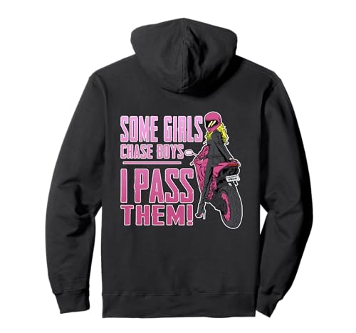 Motorrad Damen und Sport Bike lustig einige mädchen jagen Jungen Pullover Hoodie Motorrad Damen und Sport Bike lustig einige mädchen jagen Jungen Pullover Hoodie von Quotes for biker girls and sportbike lovers