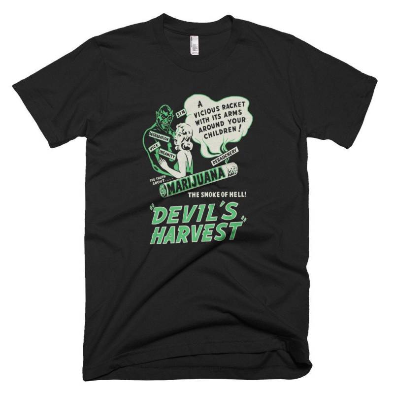 Der Teufel Ernte - Schwarze Tshirt Kostenloser Versand Der Teufel Ernte - Schwarze Tshirt Kostenloser Versand von QuotestoLiveBy