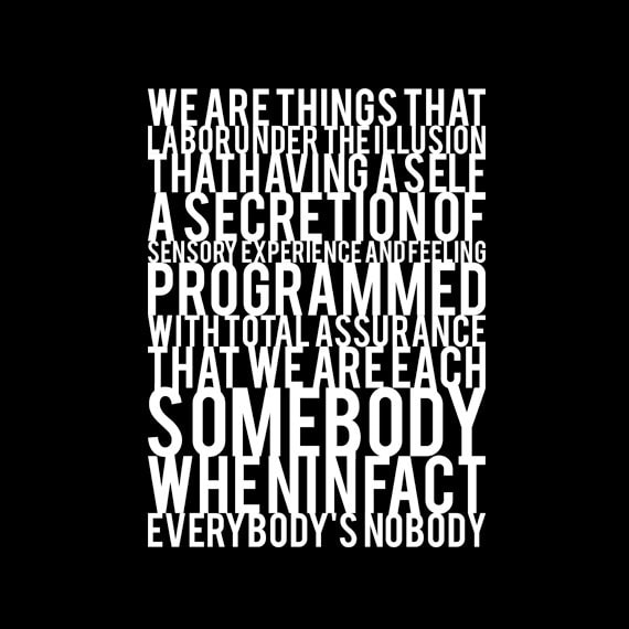 Jeder Ist Niemand - Farbigen Tshirt-Optionen Jeder Ist Niemand - Farbigen Tshirt-Optionen von QuotestoLiveBy