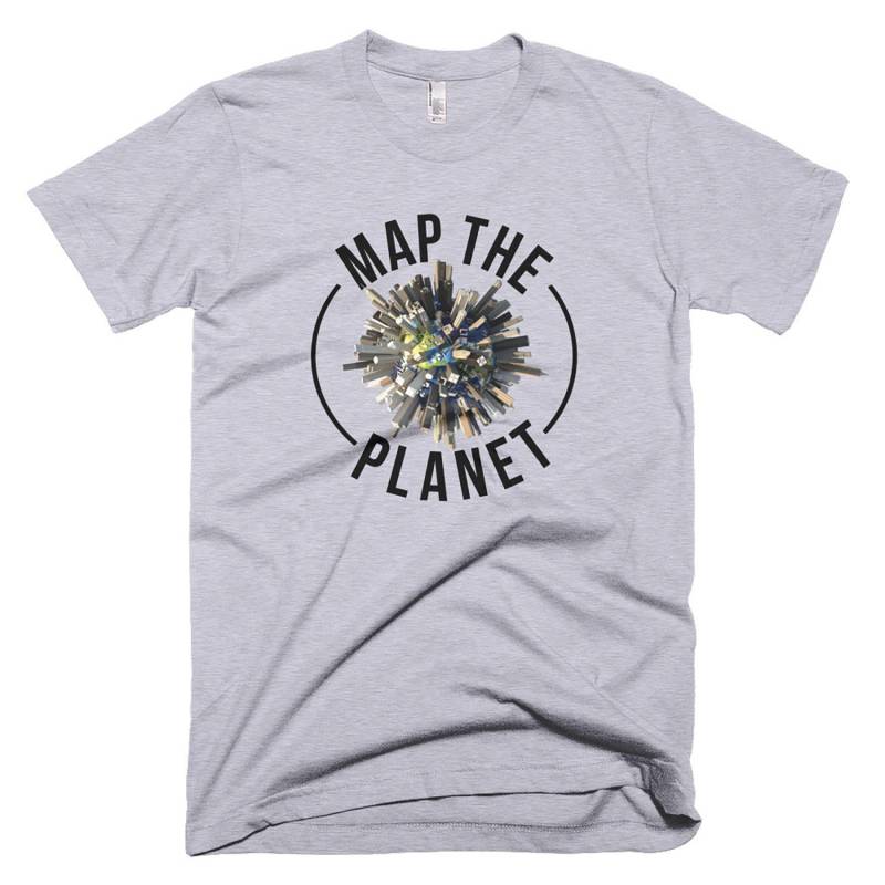 Karte Der Planet - Grau Meliert T-Shirt Kostenloser Versand Karte Der Planet - Grau Meliert T-Shirt Kostenloser Versand von QuotestoLiveBy