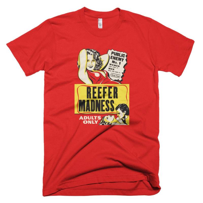 Reefer Madness -Kostenloser Versand Rot Tshirt Reefer Madness -Kostenloser Versand Rot Tshirt von QuotestoLiveBy