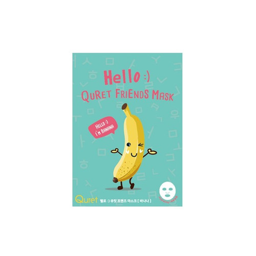 Quret - Hello :) Quret Friends Mask - 1stück - Banana von Quret