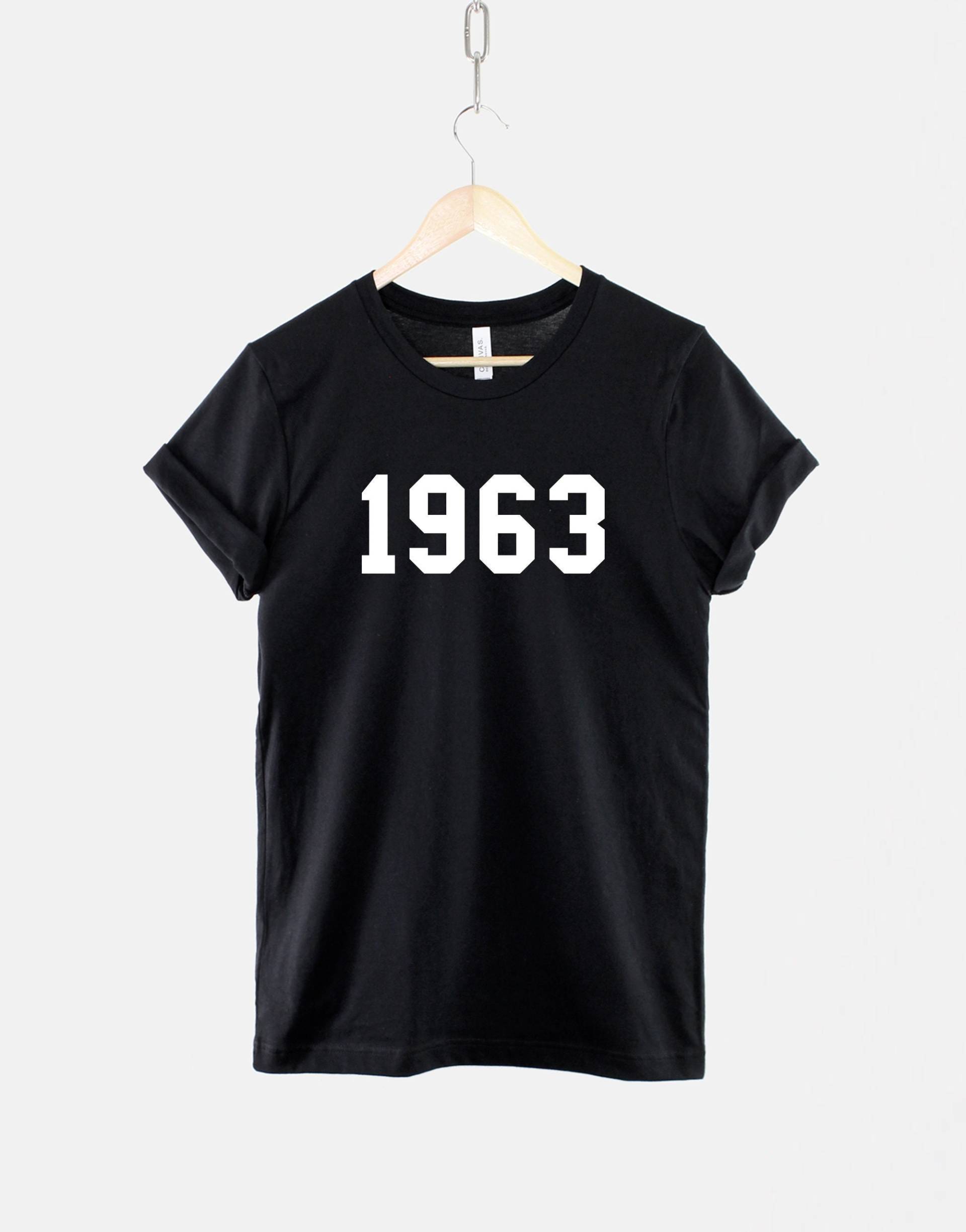 1963 60. Geburtstag Shirt - Made in Jahr Zahlen T-Shirt von QuriousShop