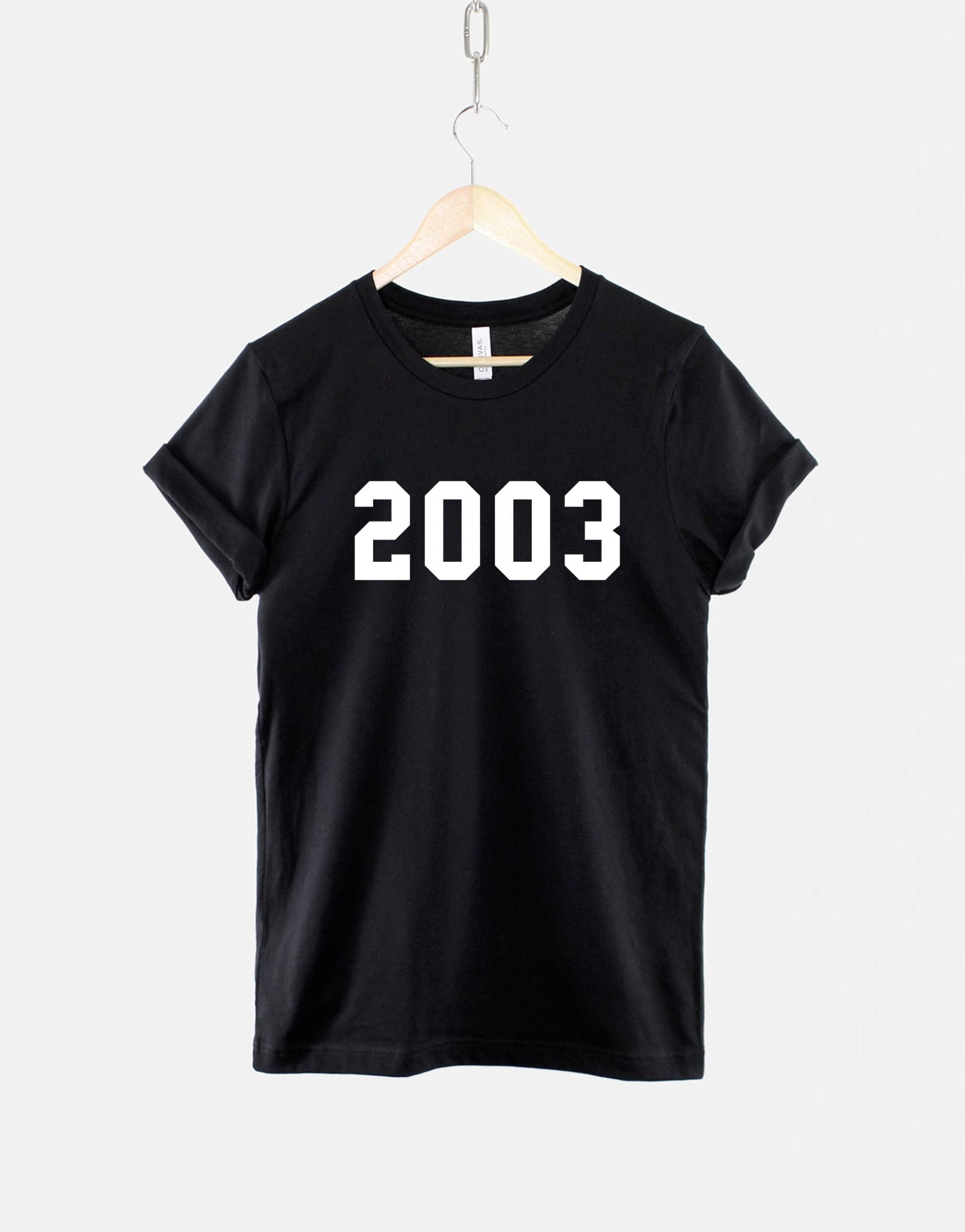 2003 21. Geburtstag Shirt - Made in Jahr Zahlen T-Shirt von QuriousShop