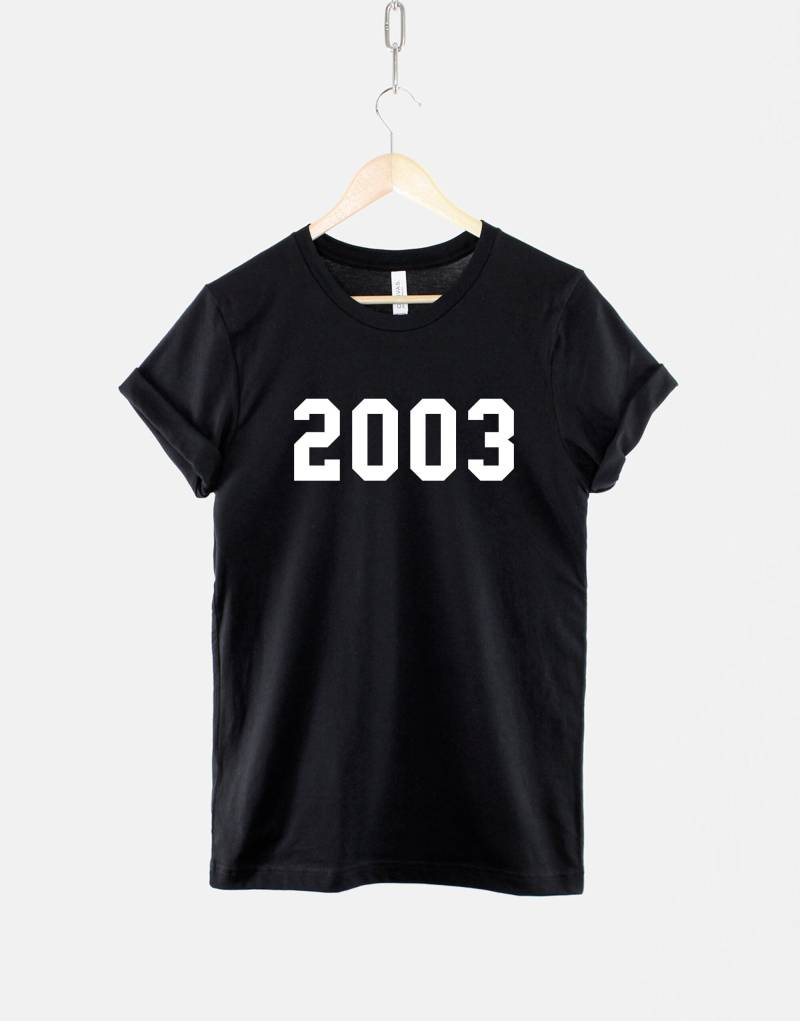 2003 21. Geburtstag Shirt - Made in Jahr Zahlen T-Shirt von QuriousShop