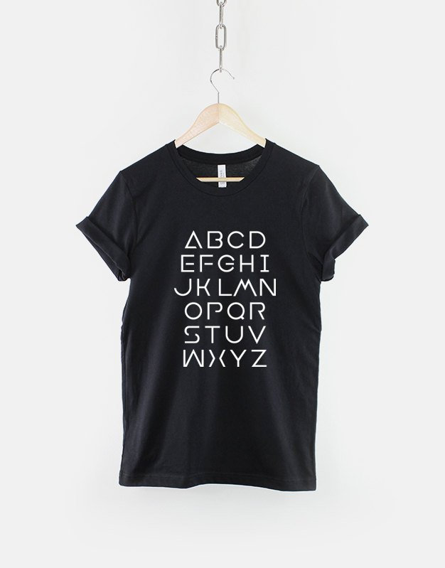 Alphabet T-Shirt - Abc Letters Shirt Alphabet T-Shirt - Abc Letters Shirt von QuriousShop