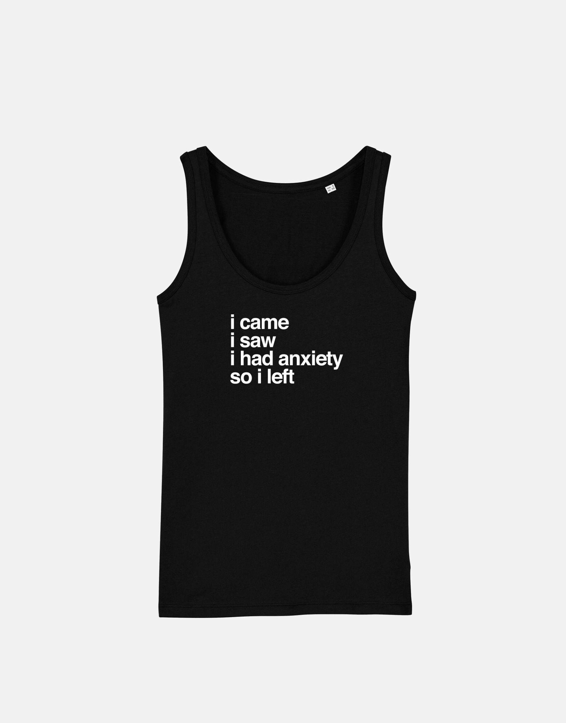 Angst Tank Top Sozial Ungeschickte Weste Aus Bio-Baumwolle von QuriousShop