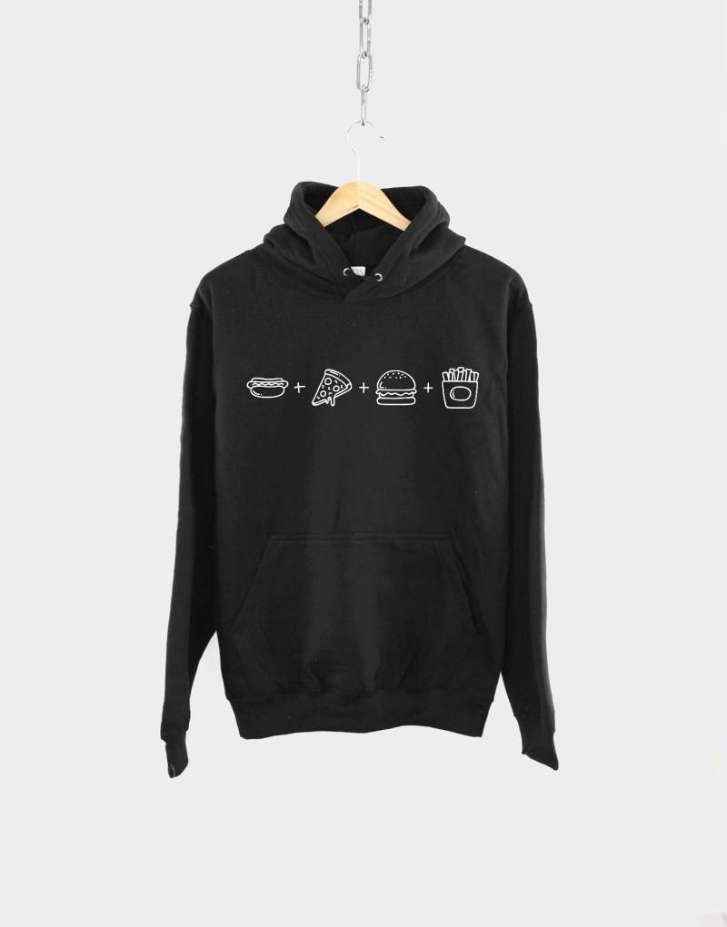 Food Lover Hoodie Lustiger Pizza Und Burger Druck | Unisex Xs-6Xl von QuriousShop