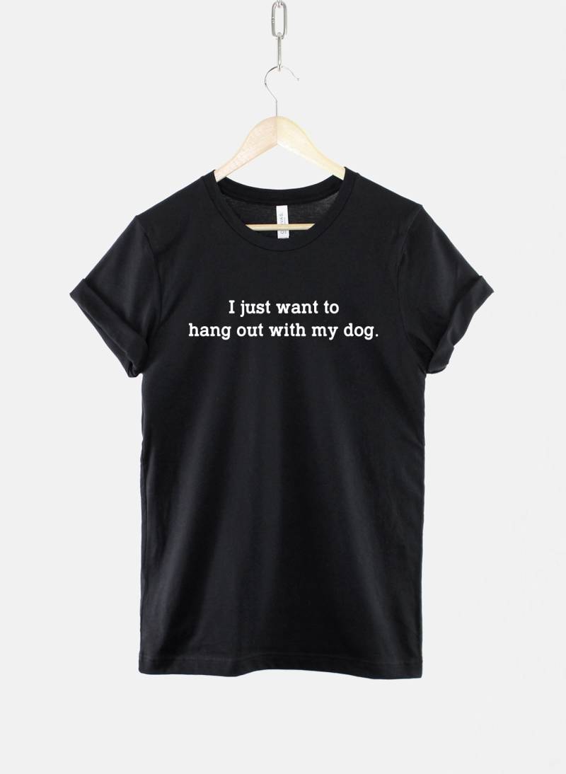 Hundeliebhaber T-Shirt Weiche Baumwolle, Atmungsaktives, Lässiges T-Shirt von QuriousShop