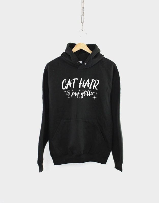 Katzenhaar Hoodie - Gemütliches Glitzer Sweatshirt, Unisex Größen von QuriousShop