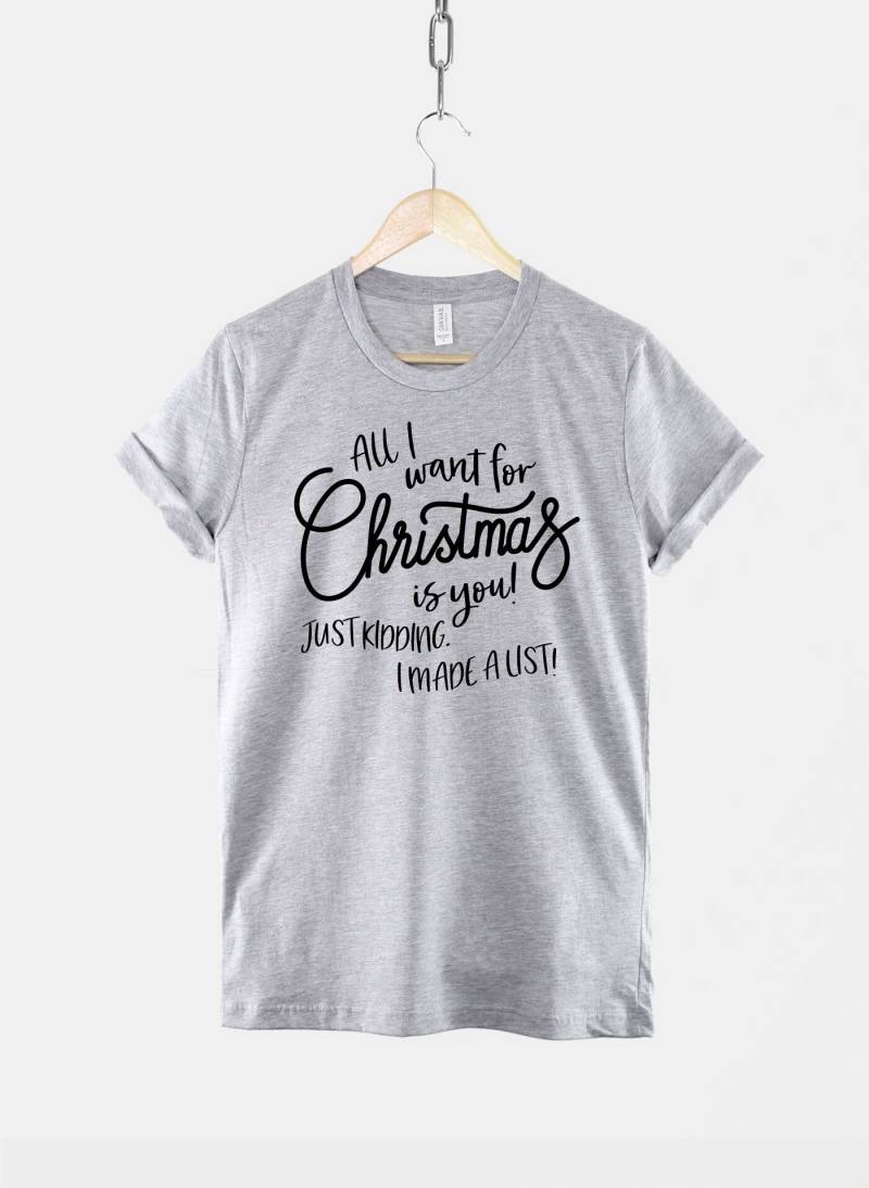 Kinder T-Shirt Weihnachten Lustiges "I Made A List' von QuriousShop