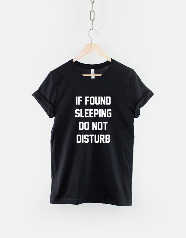 Lustiges Dad T-Shirt Wenn Schlafend Gefunden, Nicht Stören von QuriousShop
